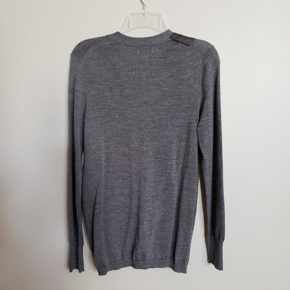 Loft gray merino jeweled bow sweater cardigan - Picture 6 of 6